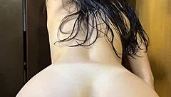 Straight out of the shower, ready for a fresh start in the day