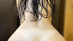 Straight out of the shower, ready for a fresh start in the day