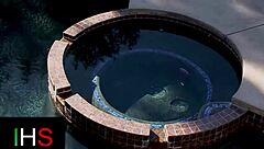 Fantastic brunette TAKES a huge cock in her ass. She gets a big cumshot INSIDE her ass for intense pleasure.