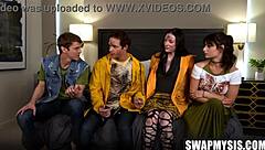 we're the last four people on earth - celestina blooms, evie christian, jayden marcos, sage roux - getting into hardcore pov teen action.