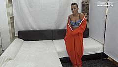 Sunny Herrera rides in cowgirl position with her natural tits bouncing until she gets a deep creampie.