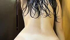 Straight out of the shower, ready for a fresh start in the day