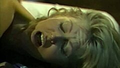 oh man, the night temptress with big tits and hairy pussy in classic lesbian action 😏