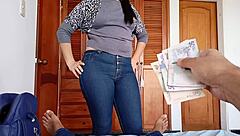 I casually offered her a lot of money to hook up before she left with friends, asking to see her pink panties and cute spot while we were alone in the apartment.