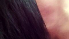 blowjob from mature girlfriend turns into deepthroat session with cum swallowing finale