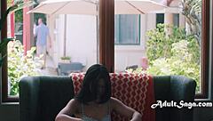 tiny asian student hints at forbidden desires with her professor