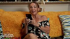 Blonde Canadian Slut Hotwife Angie Bloom Takes Stepbrothers Double Penetration Creampie in Lingerie