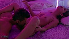 oral master series features sara as latina argentinian hot ass babe encountering andy stone tongue action