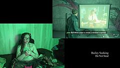 Oh my god, this naked lake house game with the curvy brunette in glasses is wild!