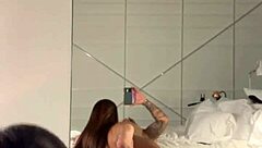 Hot Luiza Marcato unleashes intense morning blowjob and handjob on big cock with rough face fucking