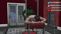Ebony Domina Gives a Whore What He Wants!