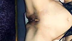 This hardy milf stars in an amateur homemade pov video, showing off her pussy in intimate close-ups.