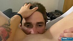 Wild teen 18+ blonde babe bends over for deep doggystyle pussy fucking from her naughty lover with a monster cock