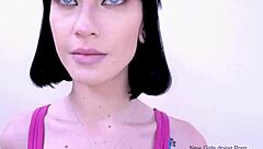 I feel so turned on as this beautiful brunette gets seduced by the producer during her modeling audition on the sofa.