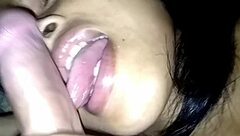 Friend With Beautiful Shaved Pussy Sucks My Cock Until I Cum Multiple Times In Her Mouth