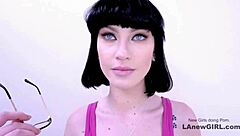 I feel so turned on as this beautiful brunette gets seduced by the producer during her modeling audition on the sofa.