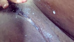 Nicoly Mattos enjoys a forbidden video call leading to creamy fun and repeated pleasure with her hairy spot.