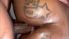 ass to face anal action with big cock in wet pussy