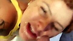 Oh man, that teasing blowjob led to a huge cumshot facial right on the cruise ship 😏