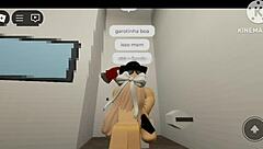 Desperate fan fucked hard in Brookhaven until creampie explosion - Roblox