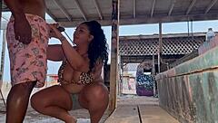 Struggling with intense desire thicc pawg bends over for big black cock fuck and suck in full video