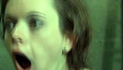 oh man, this mouth-gagged slut's like, takin' that rough machine fuckin' with chokin' and gaggin' all intense