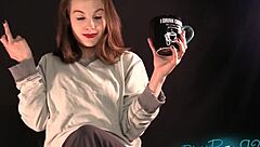 your morning cup of me turns into femdom humiliation with this black brunette housewife ripping clothes in yoga session 😈