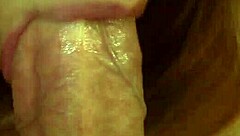 In this intimate moment, my girlfriend delivers an expert blowjob with close-up sucking until I release a huge cumshot right in her mouth for her to swallow