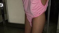 Intense creampie action with hardcore Japanese amateur babe in part 2, featuring wild convulsions and toys