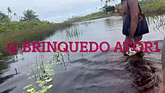 African Amateur Babe Gets Anal Banging And Blowbang On Nudist Beach Without Condom