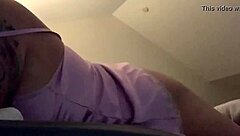 Horny Wife In Pink Satin Lingerie Uses Dildo For Big Tits Masturbation Orgasm With Amateur Girlfriend Homemade