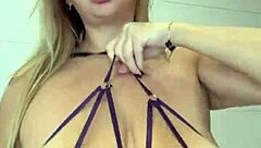 Two Huge Natural Saggy Tits Ovals with Sweet Big Cans