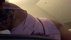 Horny Wife In Pink Satin Lingerie Uses Dildo For Big Tits Masturbation Orgasm With Amateur Girlfriend Homemade