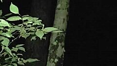 Sneaky outside creampie ending happens after intense buildup in hidden spot. The thrill builds to that final release without anyone noticing.