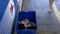 Street Pick Up For Hot Lesbian Fuck In Porno Studio