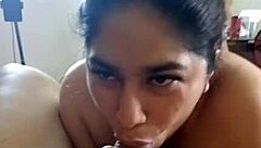 Contrasting oral sex with fingers sliding deep into the tight ass for intense pleasure