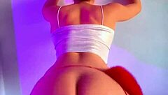 The curvy ebony babe with a big beautiful ass tempts her interracial partner into dirty homemade sin.