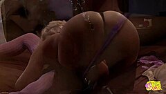 Can You Handle These Gorgeous Blonde Lesbian Babes in Midnight Fuck?