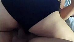 My friend's slutty girl gives me wild rides and I record it without her knowing.