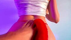 The curvy ebony babe with a big beautiful ass tempts her interracial partner into dirty homemade sin.