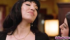 Hey, check how Gal Ritchie comes onto her boss Little Puck with fingering and squirting in the office