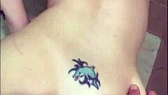 It all went down as I got fucked on the bathroom floor doggystyle, spreading wide for deep thrusting.