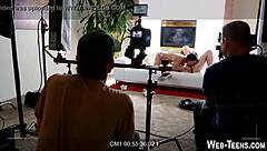 Whoa, check out this pretty teen devouring that tight pussy like a pro!