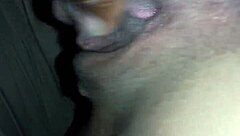 close-up doggystyle fucking leads to cumshot on friend's wet pussy