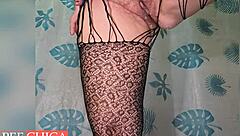 Hairy Granny Spreads Big Juicy Pussy for Creampie Pissing in Shower with Chubby Mature Curves and Wet Fetish Vibes