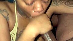 Stripper Begs for Facial but Ends Up with Creampie from Big Black Cock Riding!