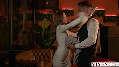 Oh man, how do gorgeous duo fibi euro and emiri momota share that huge cock in a steamy ffm threesome with cum swapping?