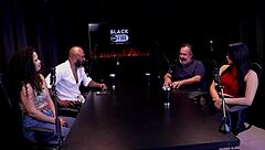 A mulher colocou tudo na boca e participou de cenas lesbo, eles queriam ver seu pau para reconhecer e não gozava por quê, com Binho Ted oficial no sheer red.