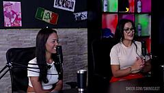 Compilados da Pri Melancia no swing cast com Tifany Rocha e Alice Vasconcelos - parte 4, watch on sheer red