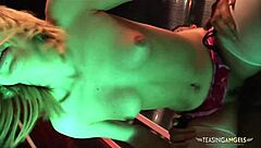 Watch out! These three stunning chicks with big tits go wild sharing hard dicks in cowgirl and muff diving action!